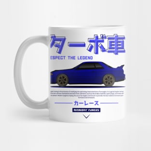 Blue JDM GTR R32 Legend Mug